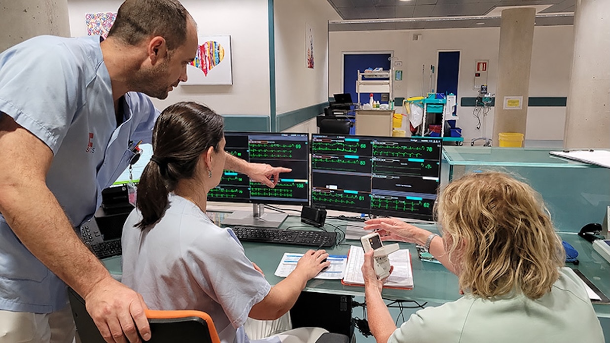 Valdecilla triplica la capacidad de monitorización continua de los pacientes cardiovasculares en hospitalización