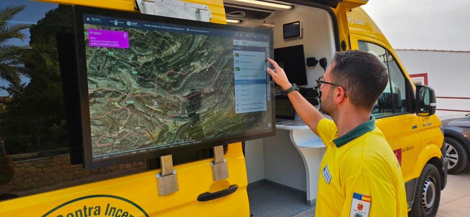 Murcia mejora la gestión geoespacial recursos contra incendios forestales